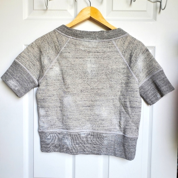 New Womens Dsquared2 Grey Cotton Distressed Crewneck Soft Sweatshirt Size M NWT - Picture 2 of 6